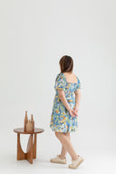 2-way Alice Smocked Mini Tier Dress (Lake Blue)