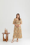 2-way Belle Smocked Midi Dress (Garden)