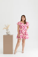 2-way Off Shoulder Romper (Butterfly Pink)
