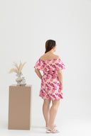 2-way Off Shoulder Romper (Butterfly Pink)