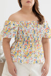 Clare Smocked Top (Sunshine Meadows)