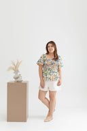 Clare Smocked Top (Poppies Floral)