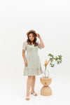 Leilani Ruffles Hem Dress (Spring Green)