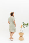 Leilani Ruffles Hem Dress (Spring Green)