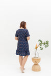 Leilani Ruffles Hem Dress (Navy)