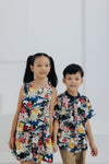 (GIRL) 4-ways REVERSIBLE Mini Tier Dress (édition limitée print - Orient Jap & Lunar Rabbit)