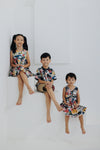 (GIRL) 4-ways REVERSIBLE Mini Tier Dress (édition limitée print - Orient Jap & Lunar Rabbit)