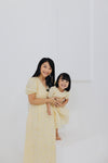 Embroidery Eyelet Scallop Hem Midi Dress (Sunshine)