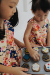 (GIRL) 4-ways REVERSIBLE Mini Tier Dress (édition limitée print - Orient Jap & Lunar Rabbit)