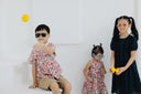 (BOY) Mandarin Collar with Wooden Button Shirt  (Oriental Jap Rabbit)