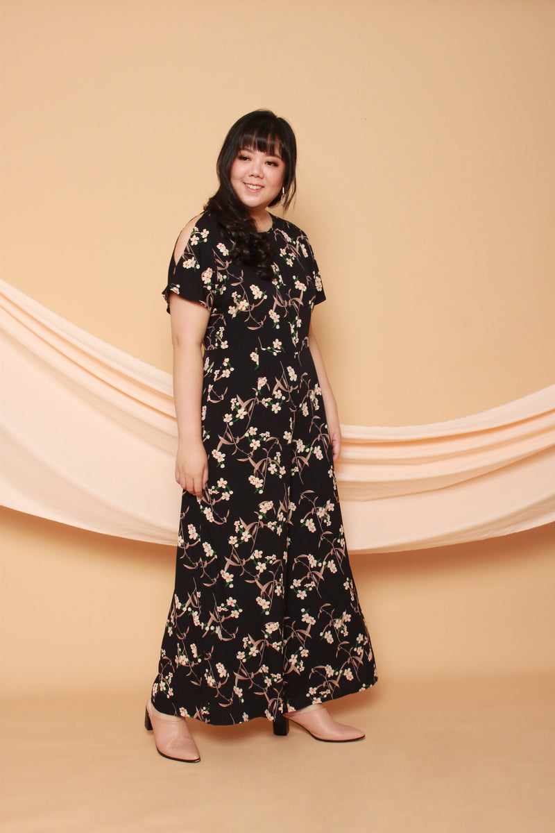 Spring Jumpsuit (Black), One-Piece - 1214 Alley