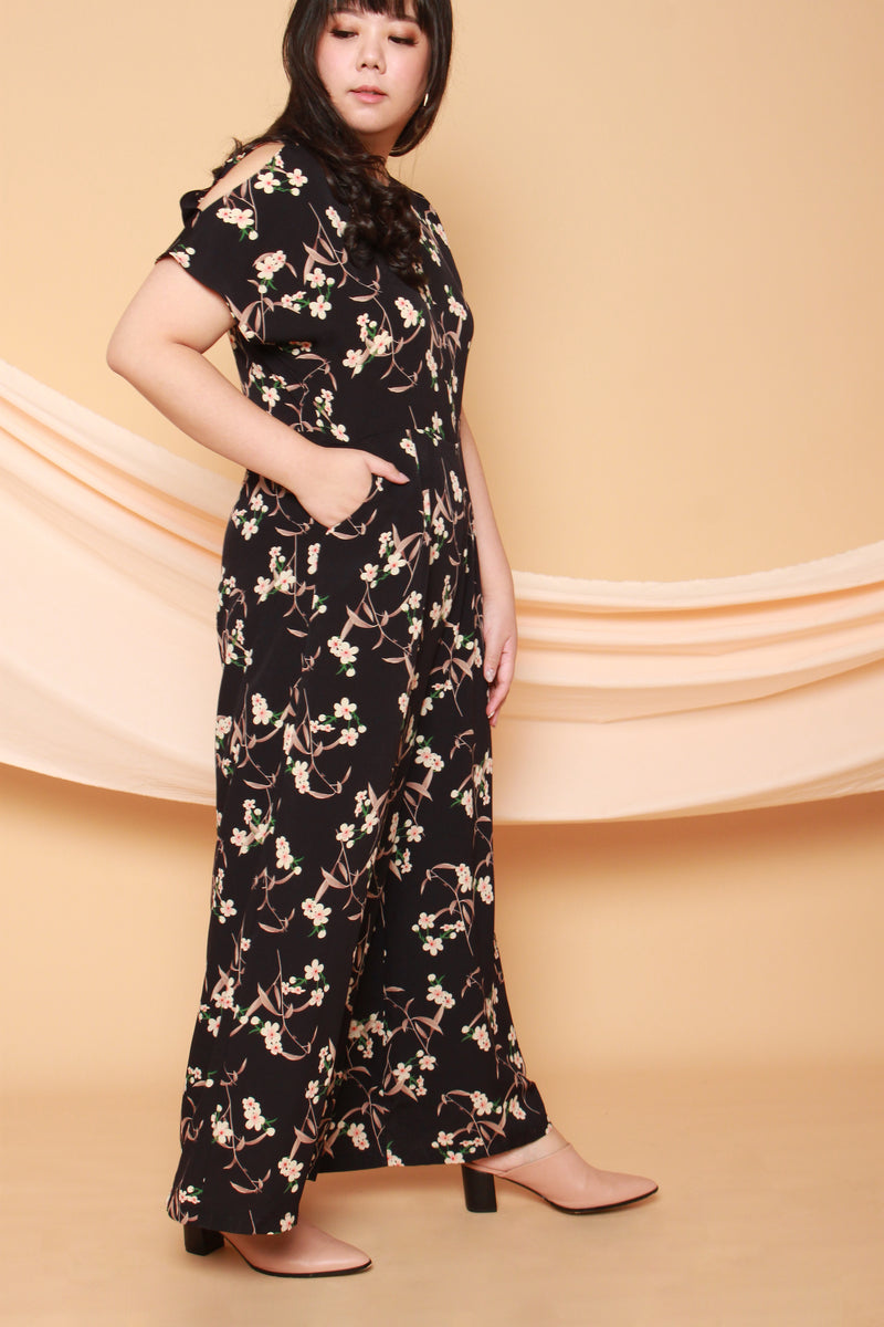 Spring Jumpsuit (Black), One-Piece - 1214 Alley