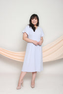 Flutter Sleeves Midi Jumpsuit (Baby Lilac), One-Piece - 1214 Alley
