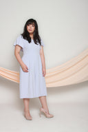 Flutter Sleeves Midi Jumpsuit (Baby Lilac), One-Piece - 1214 Alley