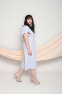 Flutter Sleeves Midi Jumpsuit (Baby Lilac), One-Piece - 1214 Alley