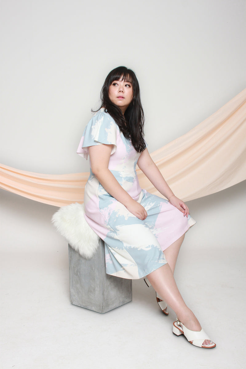 Flutter Sleeves Midi Jumpsuit (édition limitée print), One-Piece - 1214 Alley