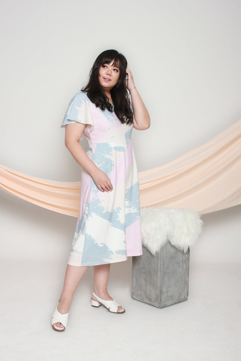 Flutter Sleeves Midi Jumpsuit (édition limitée print), One-Piece - 1214 Alley
