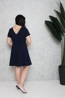Classic Skater Dress (Navy Blue), Dress - 1214 Alley