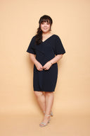 Waves Shift Dress (Navy), Dress - 1214 Alley