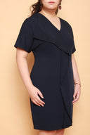 Waves Shift Dress (Navy), Dress - 1214 Alley