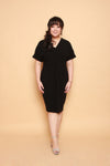 Twist Knot Dress (Black), Dress - 1214 Alley