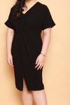 Twist Knot Dress (Black), Dress - 1214 Alley