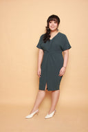Twist Knot Dress (Deep Teal), Dress - 1214 Alley