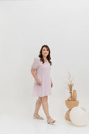 Babydoll Dress (Gingham Lilac)