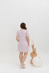 Babydoll Dress (Gingham Lilac)