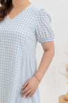 Babydoll Dress (Gingham Blue)