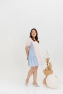 Babydoll Dress (Colourblock Stripes)