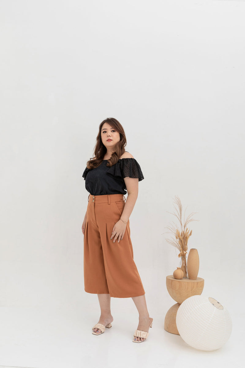 Mid-Waist Culottes (Caramel)