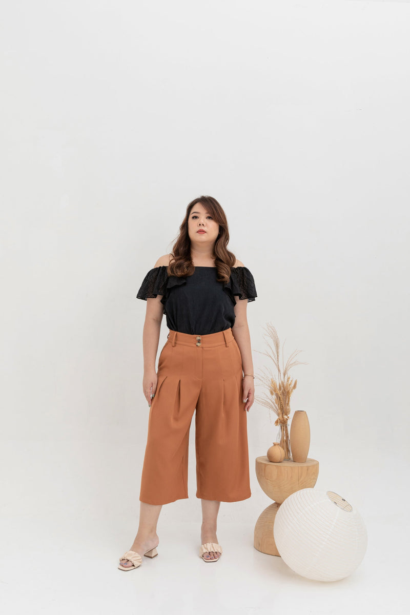 Mid-Waist Culottes (Caramel)