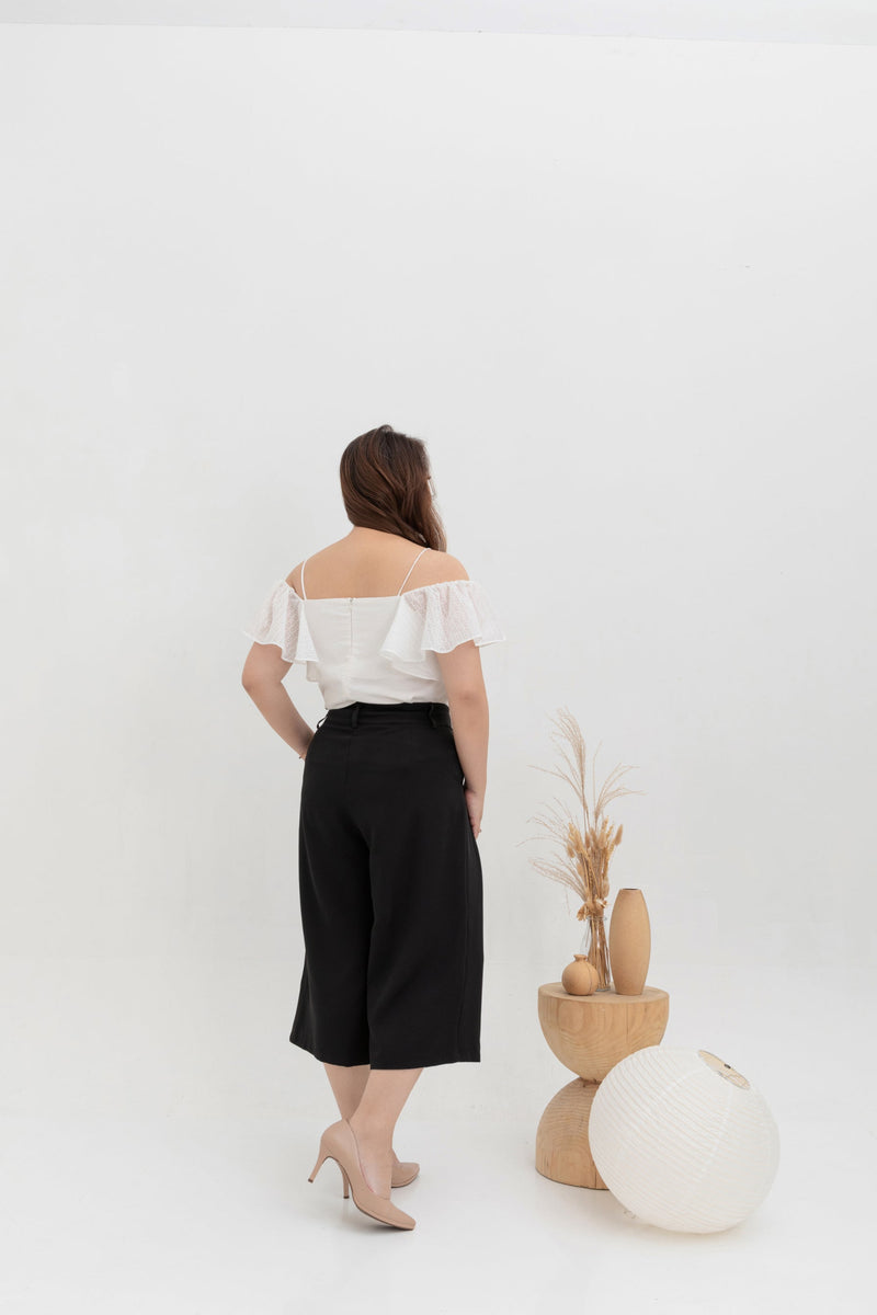 Mid-Waist Culottes (Black)