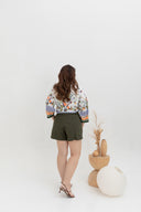Cotton Twill Shorts (Olive)