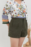 Cotton Twill Shorts (Olive)
