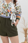 Cotton Twill Shorts (Olive)