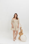 3-way Smocked-back Floral Romper (Yellow Daisy)