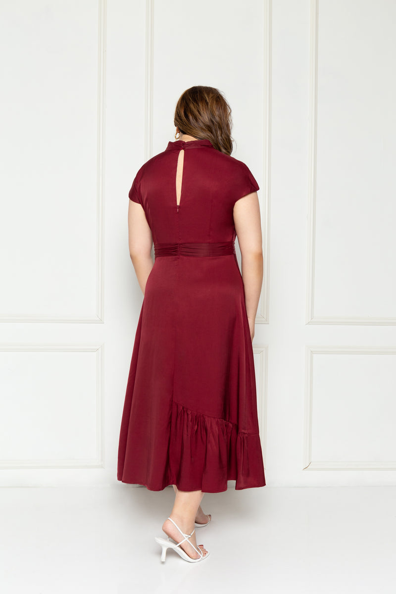 Artemis Midi Dress (Red), Dress - 1214 Alley