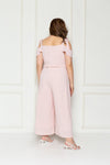 Stripes Midi Jumpsuit (Pink), One-Piece - 1214 Alley