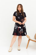Fleur Peplum Dress (édition limitée print - Autumn Ferns), Dress - 1214 Alley