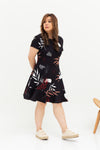 Fleur Peplum Dress (édition limitée print - Autumn Ferns), Dress - 1214 Alley