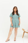 Saffron Romper (Mint), One-Piece - 1214 Alley