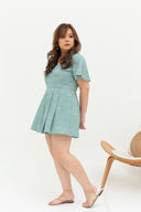 Saffron Romper (Mint), One-Piece - 1214 Alley