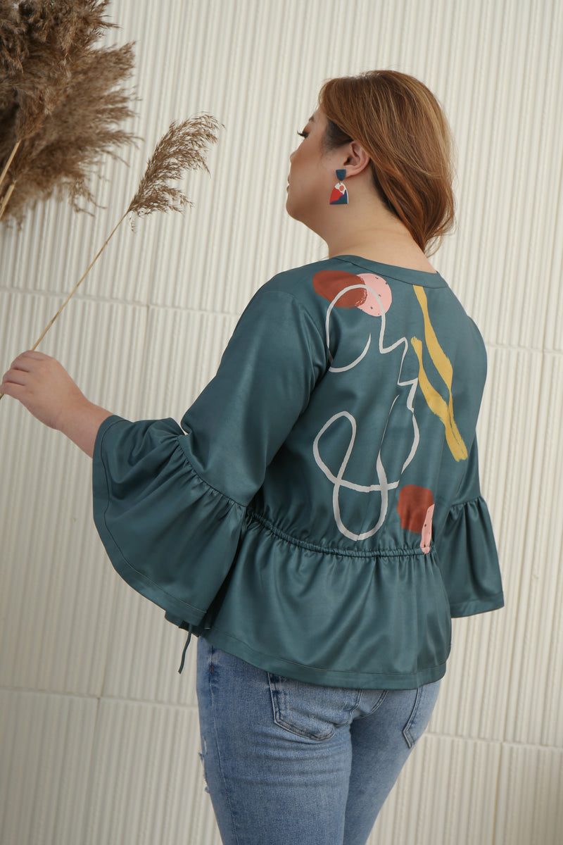 Viki Kimono (ELTWINE x AIRIN - LUNA in Teal)