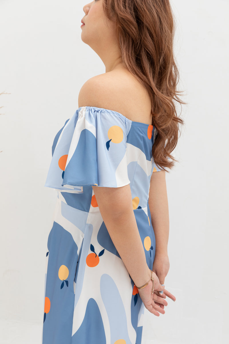 2-way Off Shoulder Midi Jumpsuit (édition limitée print)