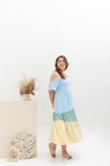Bohemia Colorblock Tier Dress (Garden)
