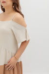 Bohemia Colorblock Tier Dress (Tangerine)