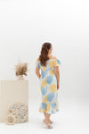 Cold Shoulder Side Ruffles Dress (édition limitée print - White Ferns)