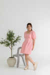 Cotton Twill Skater Dress (Pink)